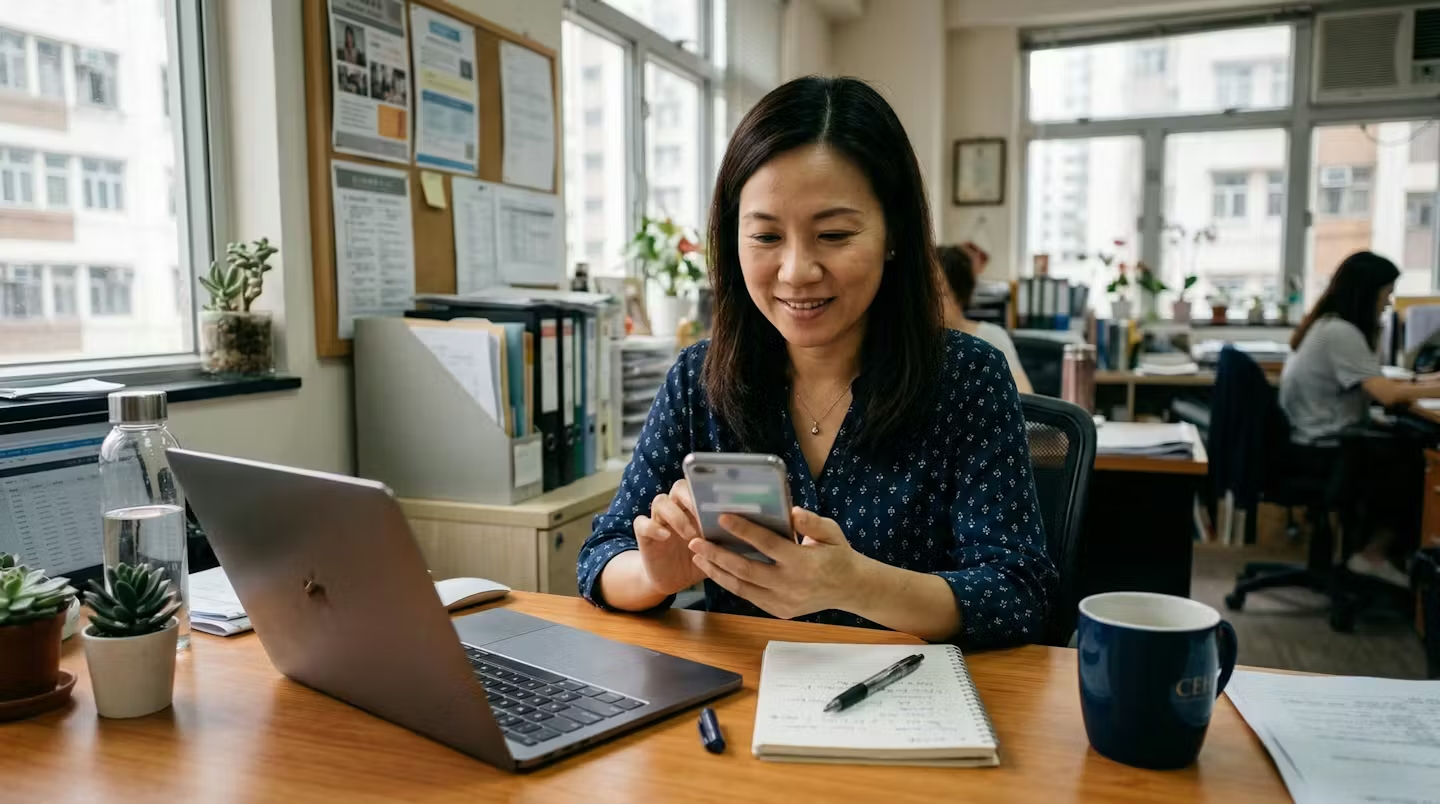 Duck Duck Day 顧問透過 WhatsApp 為客戶提供售後支援